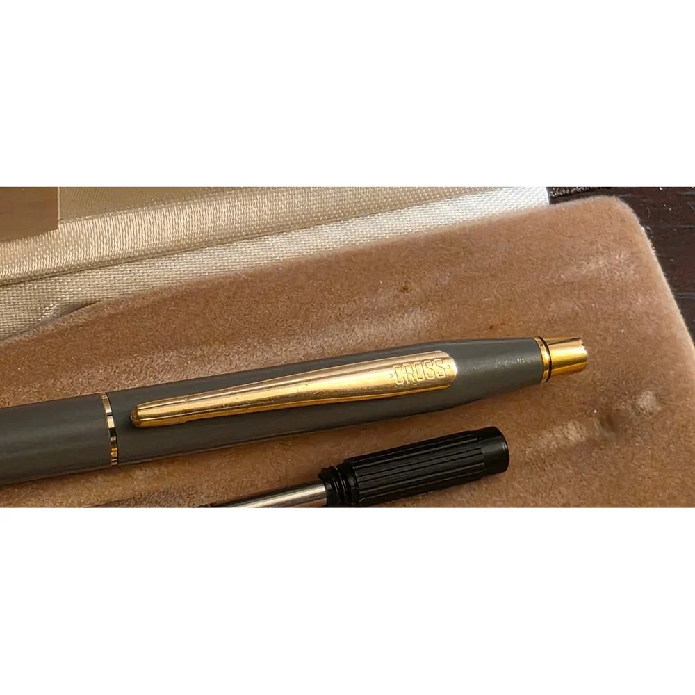 Vintage Cross Ballpoint Pen Gold Trim